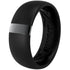 Silicone Wedding Ring with Stainless Steel Strip - MetalBar Collection